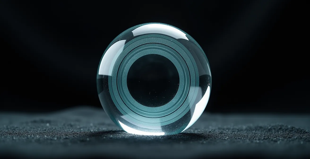 Schéma de la dilatation pupillaire et zones de vision multifocales